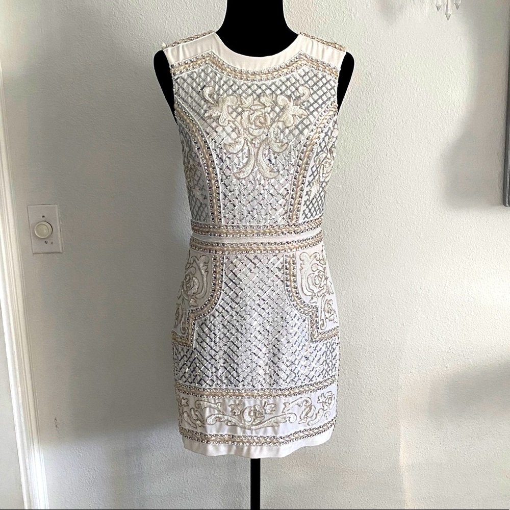 Sequence/Beaded white dress
